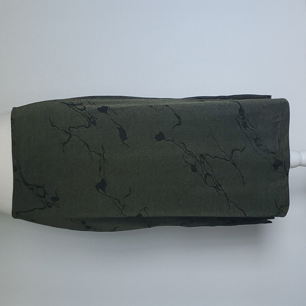 Straight Knee Length Green skirt